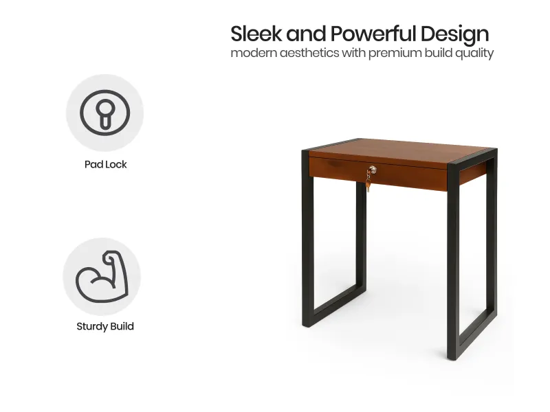 Crest Study Table with Wooden Chair